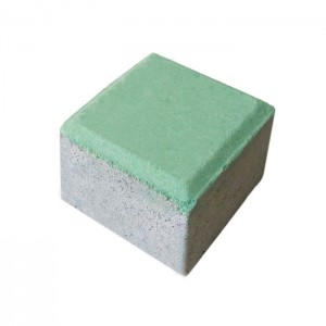 Gạch block tự chèn nhân bát giác xanh